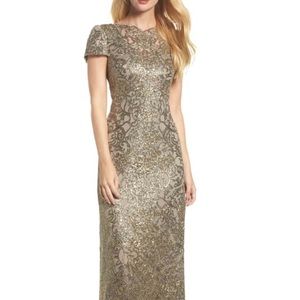 Tadashi Shoji Corded Lace Gown